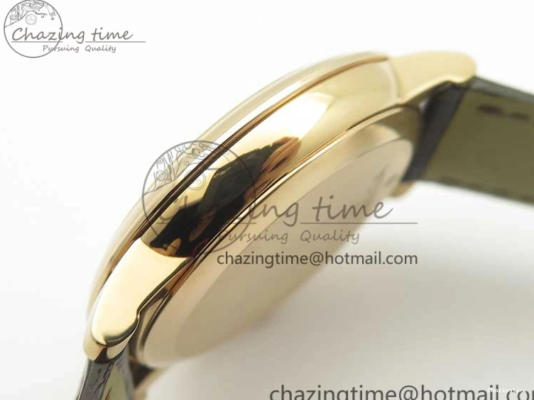 0119 Practical De Ville RG MKF 1:1 Best Edition Silver Dial RG Markers on Brown Leather Strap MIYOTA 9015 V 8049